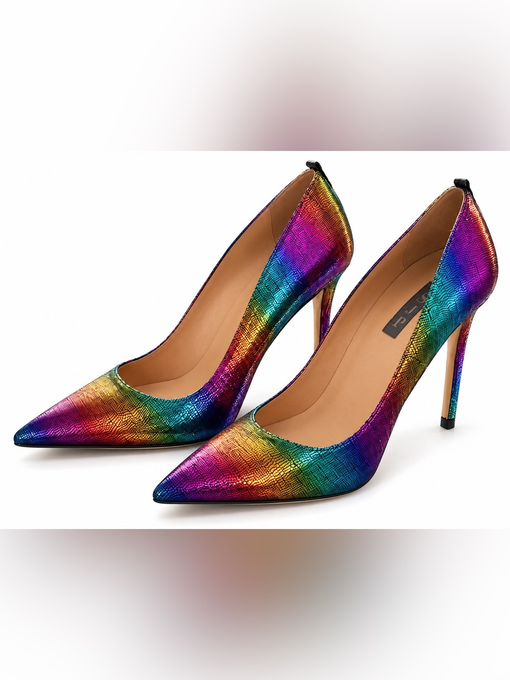 SJP by Sarah Jessica Parker Rainbow Metallic Pointed-Toe Stilettos